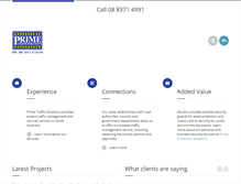 Tablet Screenshot of primetraffic.com.au